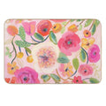 Pink Floral Art Print  Slip-Resistant Bath Mat