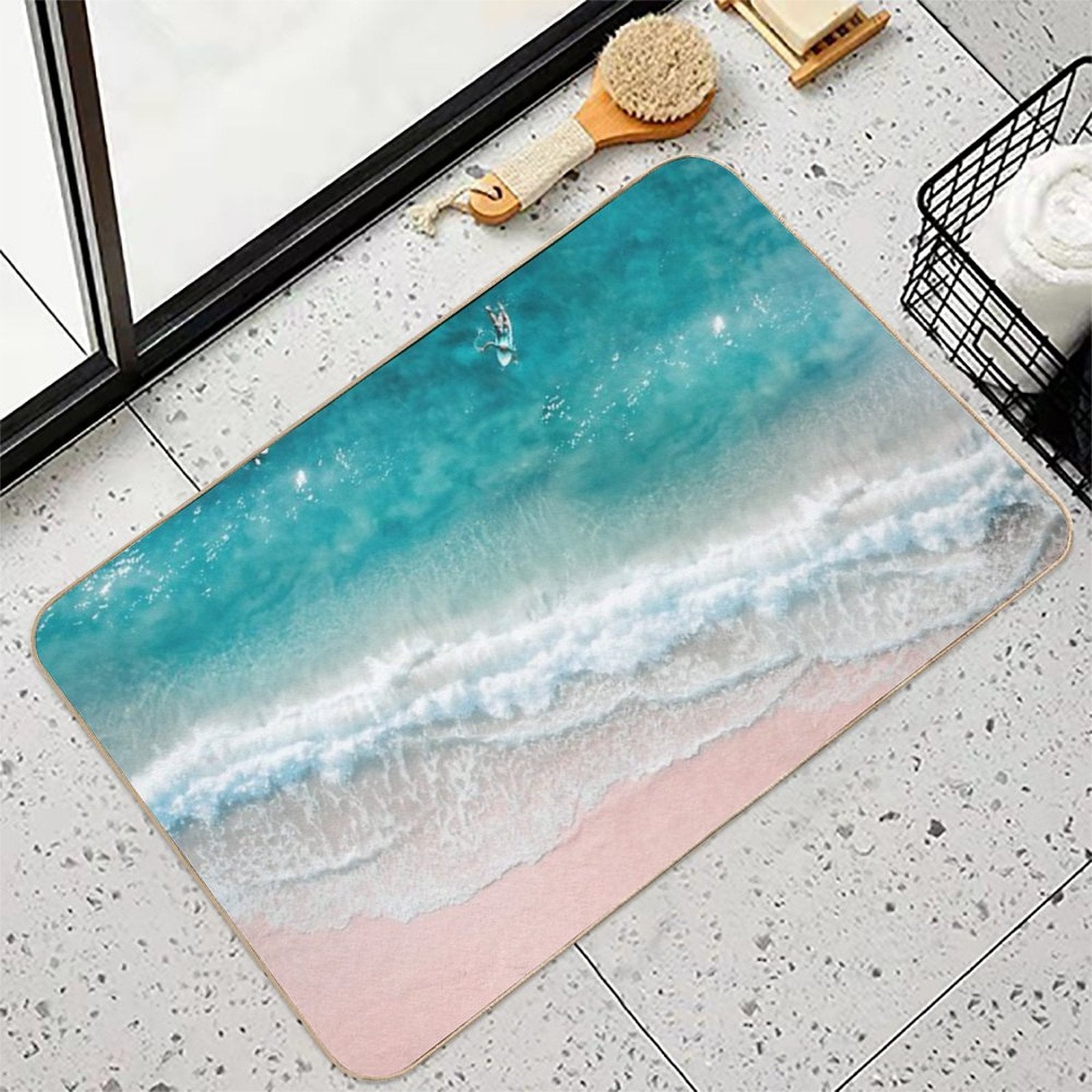 Summer Beach  Absorbent Bath Mat