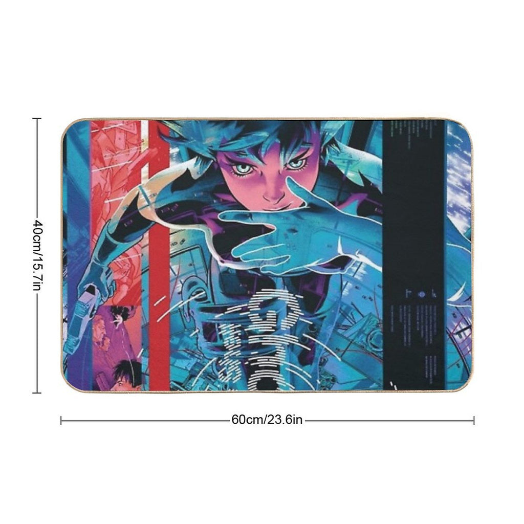 Ghost in The Shell by Emilie42  Dirt-Trapping Bath Mat