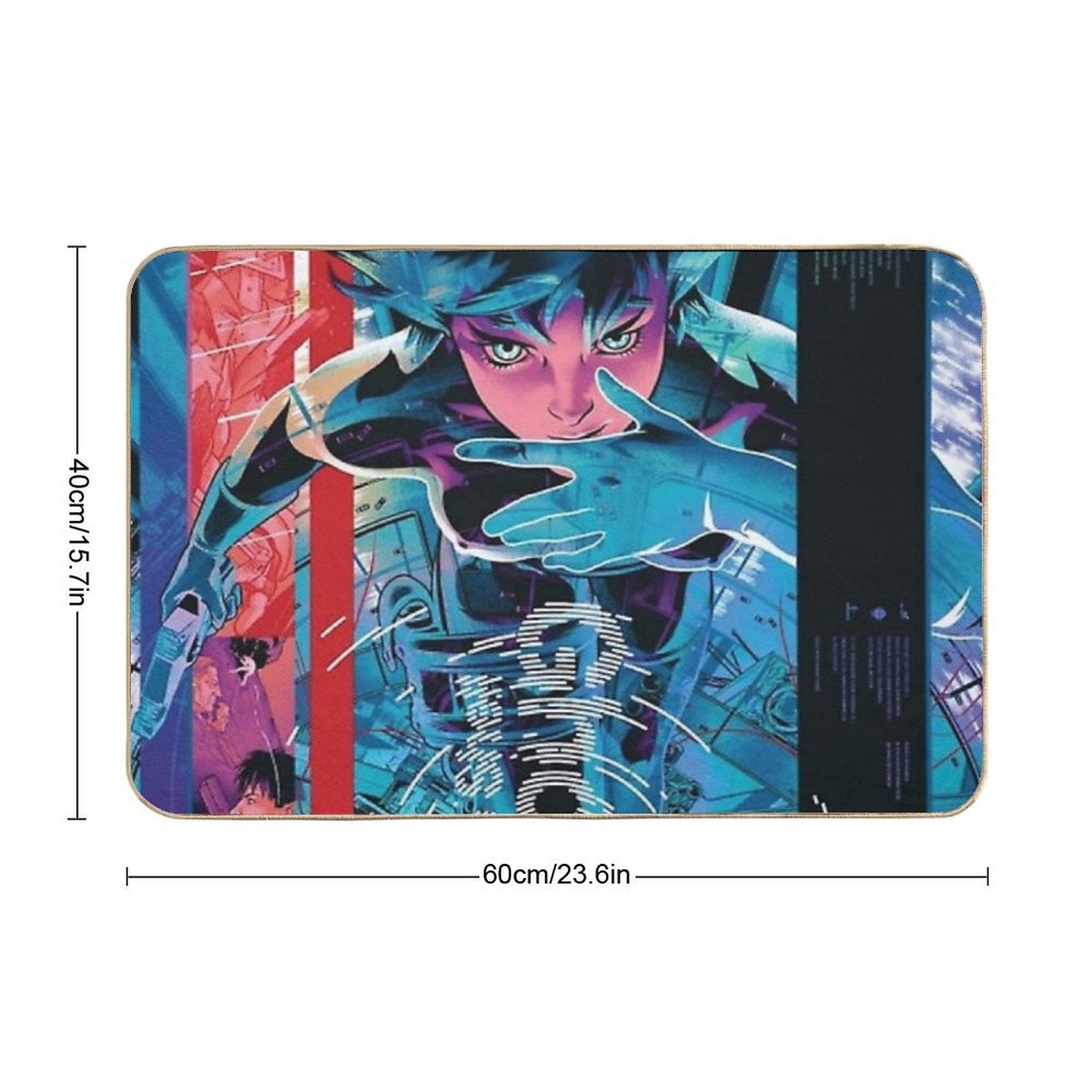 Ghost in The Shell by Emilie42  Dirt-Trapping Bath Mat
