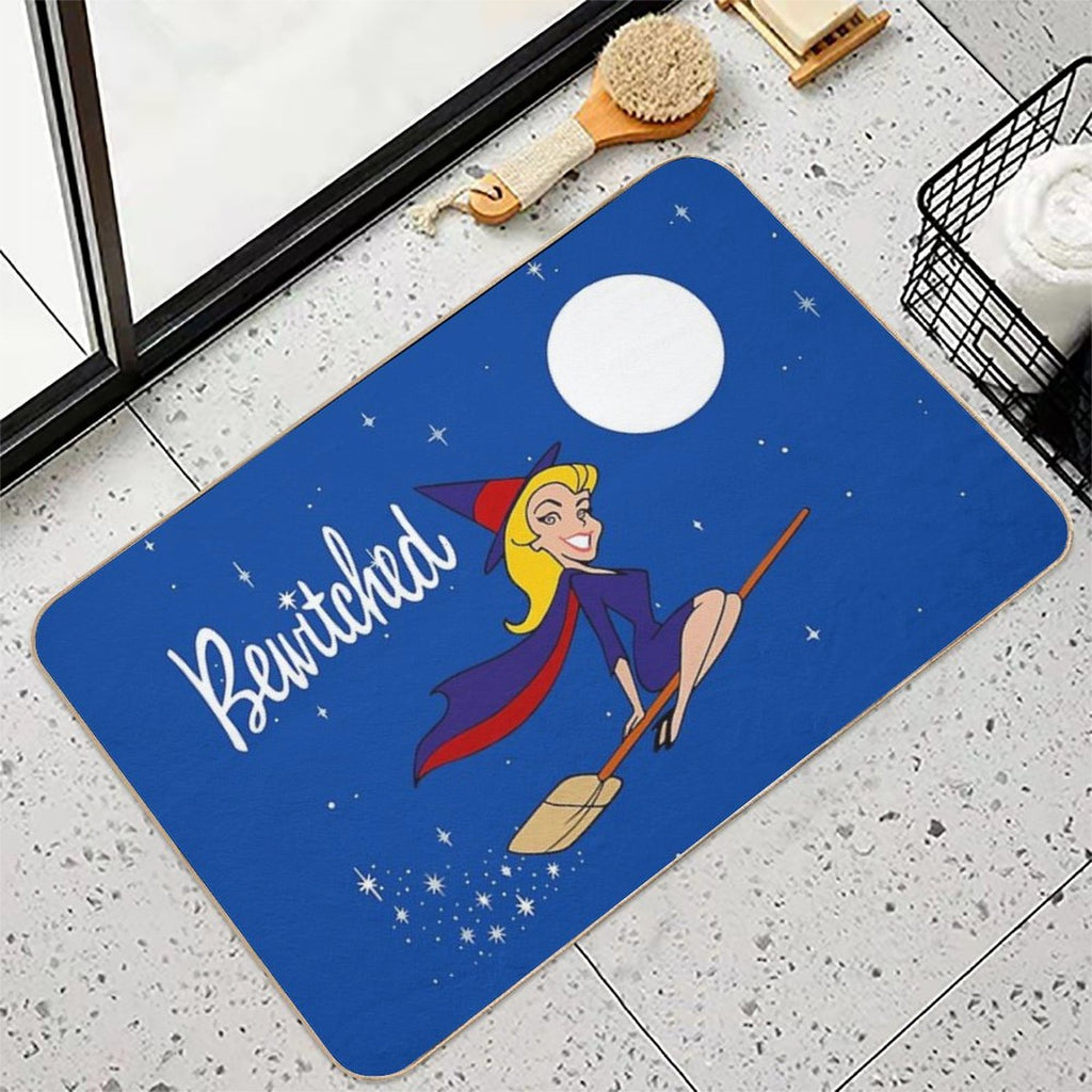 Bewitched 60s Retro  Slip-Resistant Bath Mat