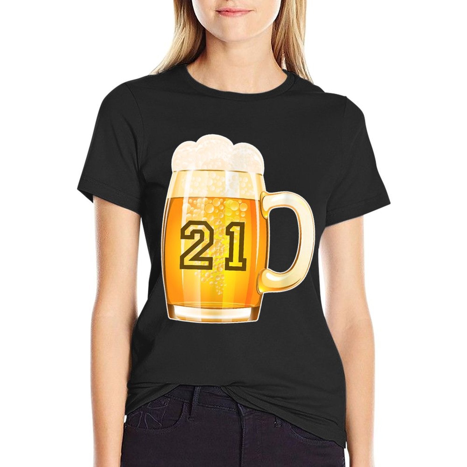 21 Years Old T-shirt 21st Birthday Party  Eco-friendly Material T-Shirt