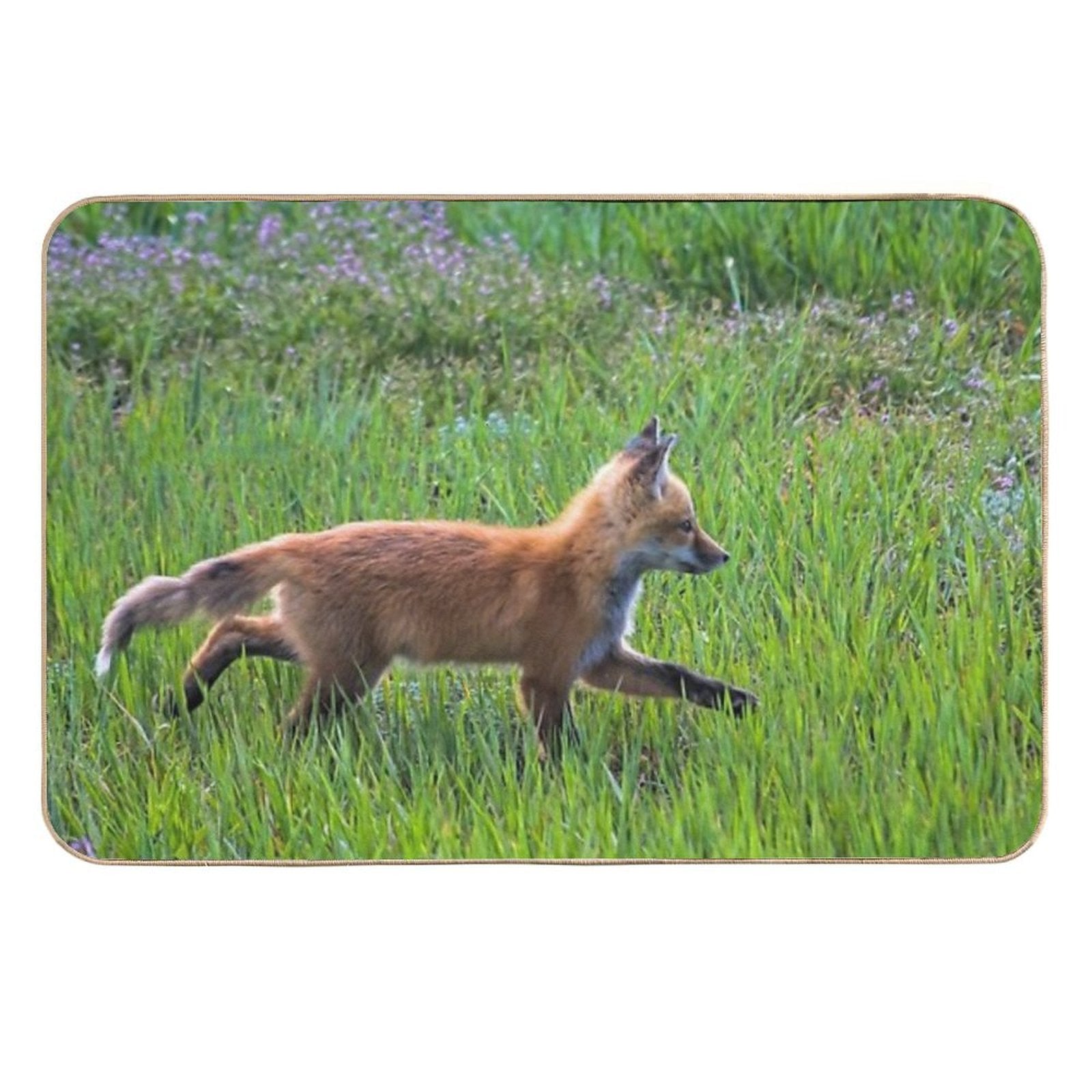 Fox Trot  Long-Lasting Bath Mat