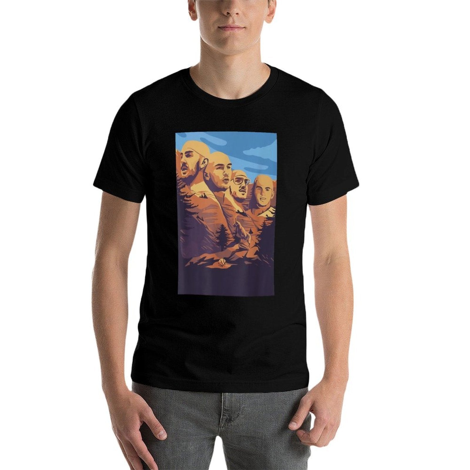 Alex Face Caruso Mount Rushmore Funny Meme Basketball  Polyester Blend T-Shirt