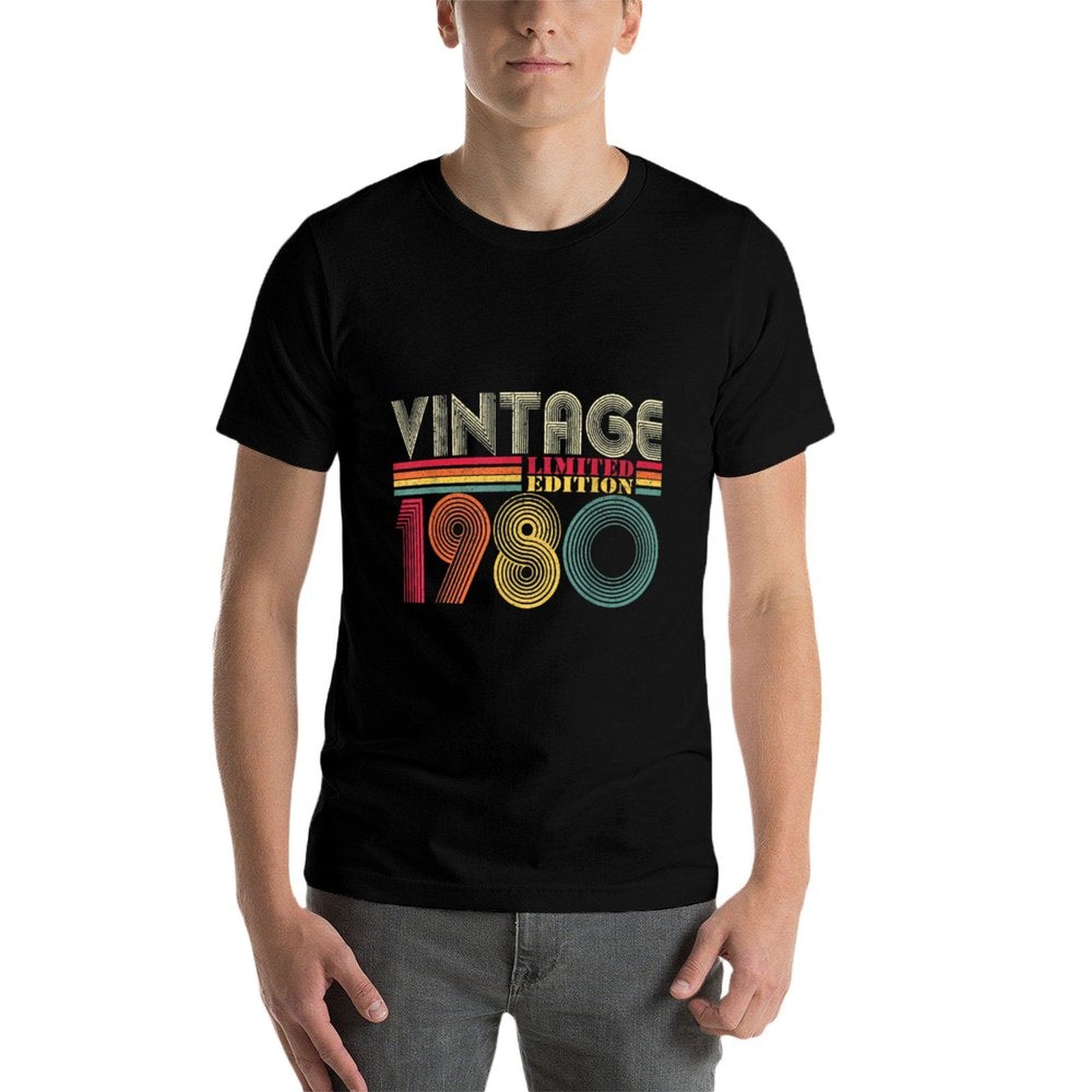 1980 40th Birthday Gift Vintage Retro Men Women 40 Years Old  Durable T-Shirt
