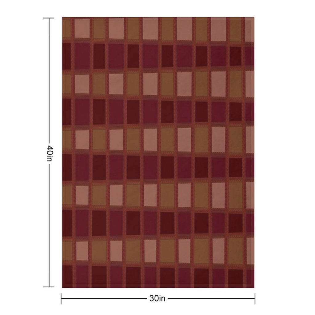 Chessboard Net  Pattern Velvety-soft Throw Blanket
