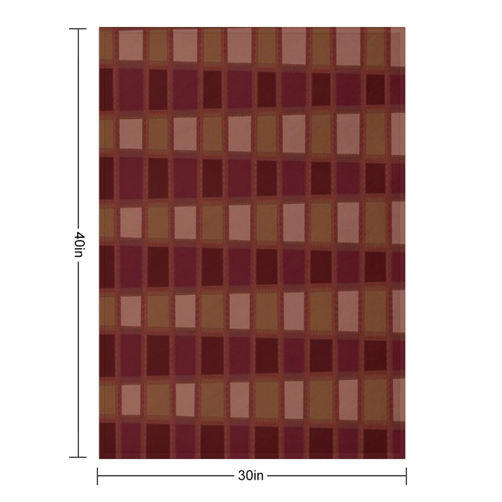 Chessboard Net  Pattern Velvety-soft Throw Blanket