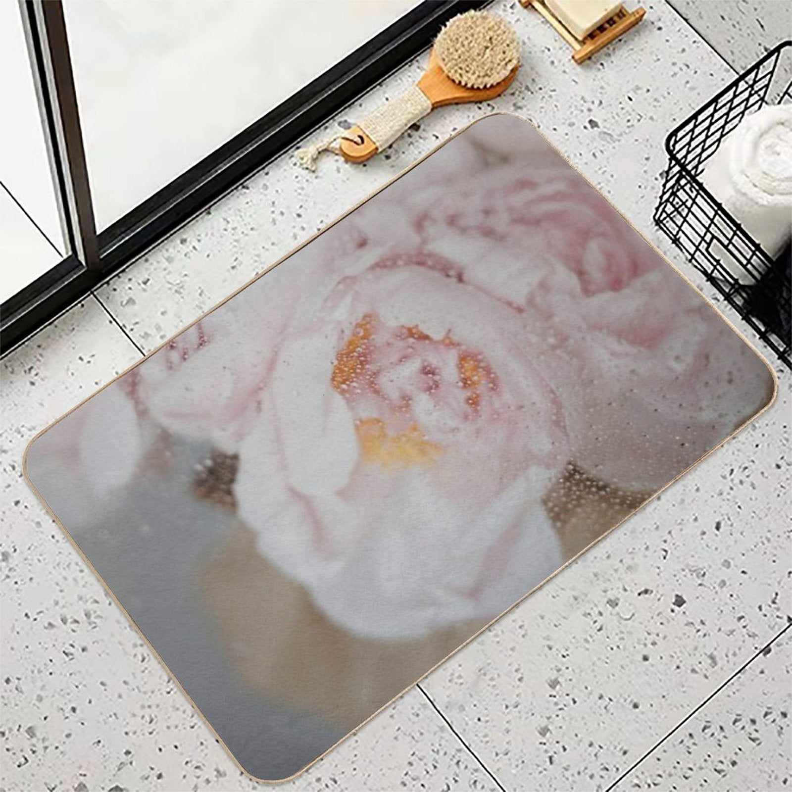 A Touch of Pink Perfection  Dirt-Trapping Bath Mat