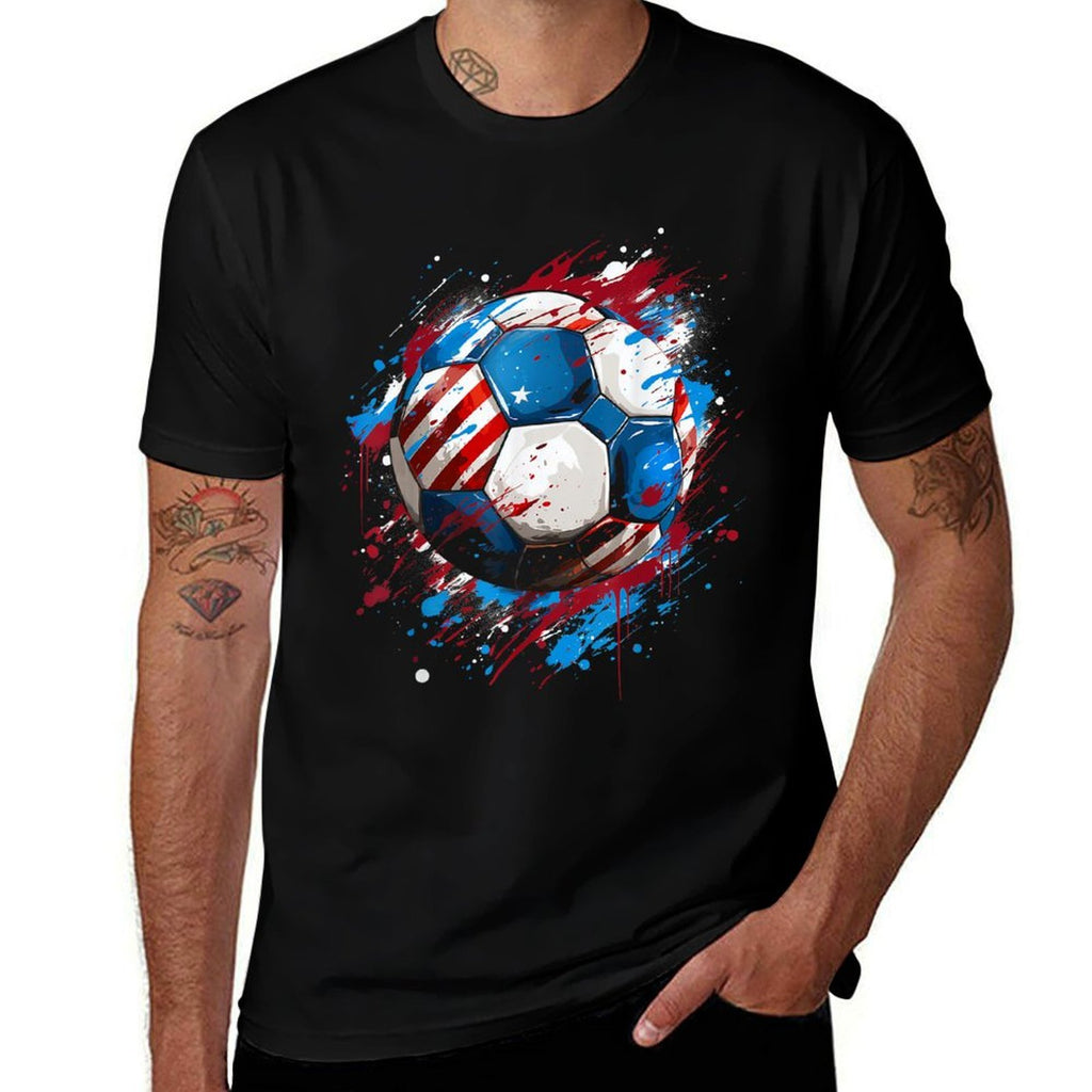 Soccer Football USA Soccer Gift  Stretchy T-Shirt