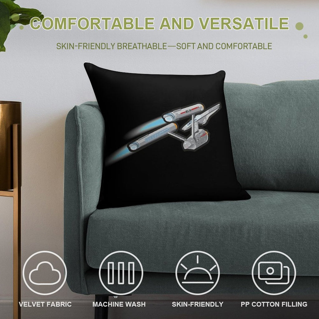 Enterprise Classic Soft Easy Maintenance Throw Pillow