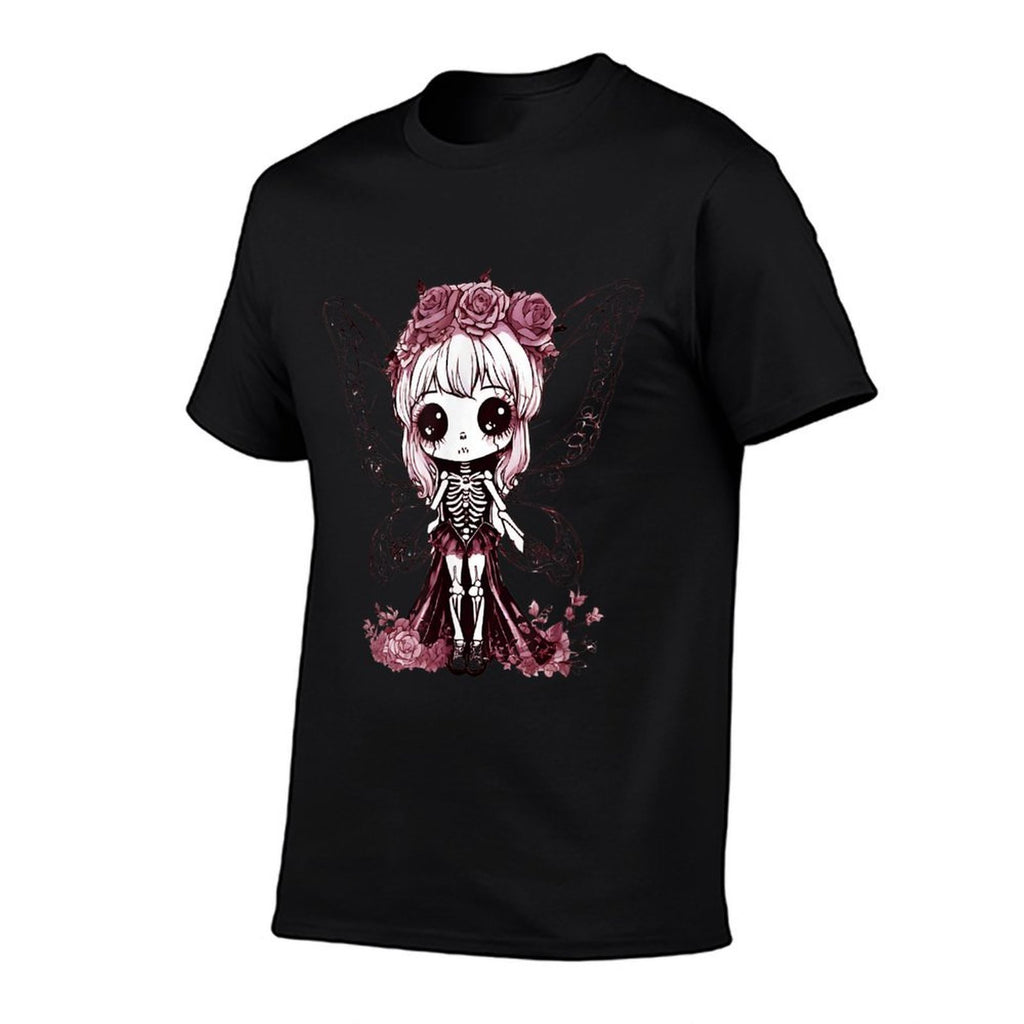 Skeleton Fairy Anime Goth Kawaii  Lightweight T-Shirt