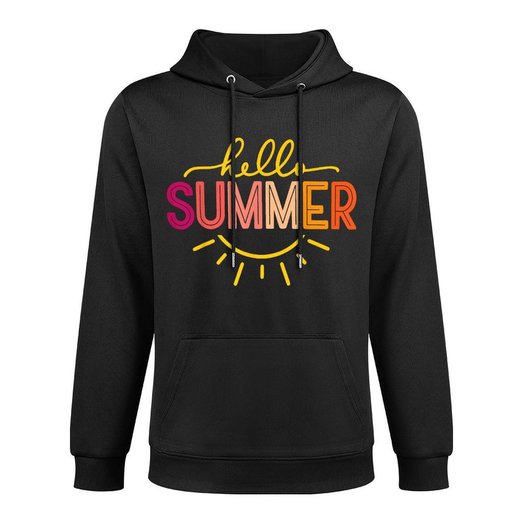 Hello Summer Cool Colorful Popsicle Graphic All-Day Comfort Hoodie