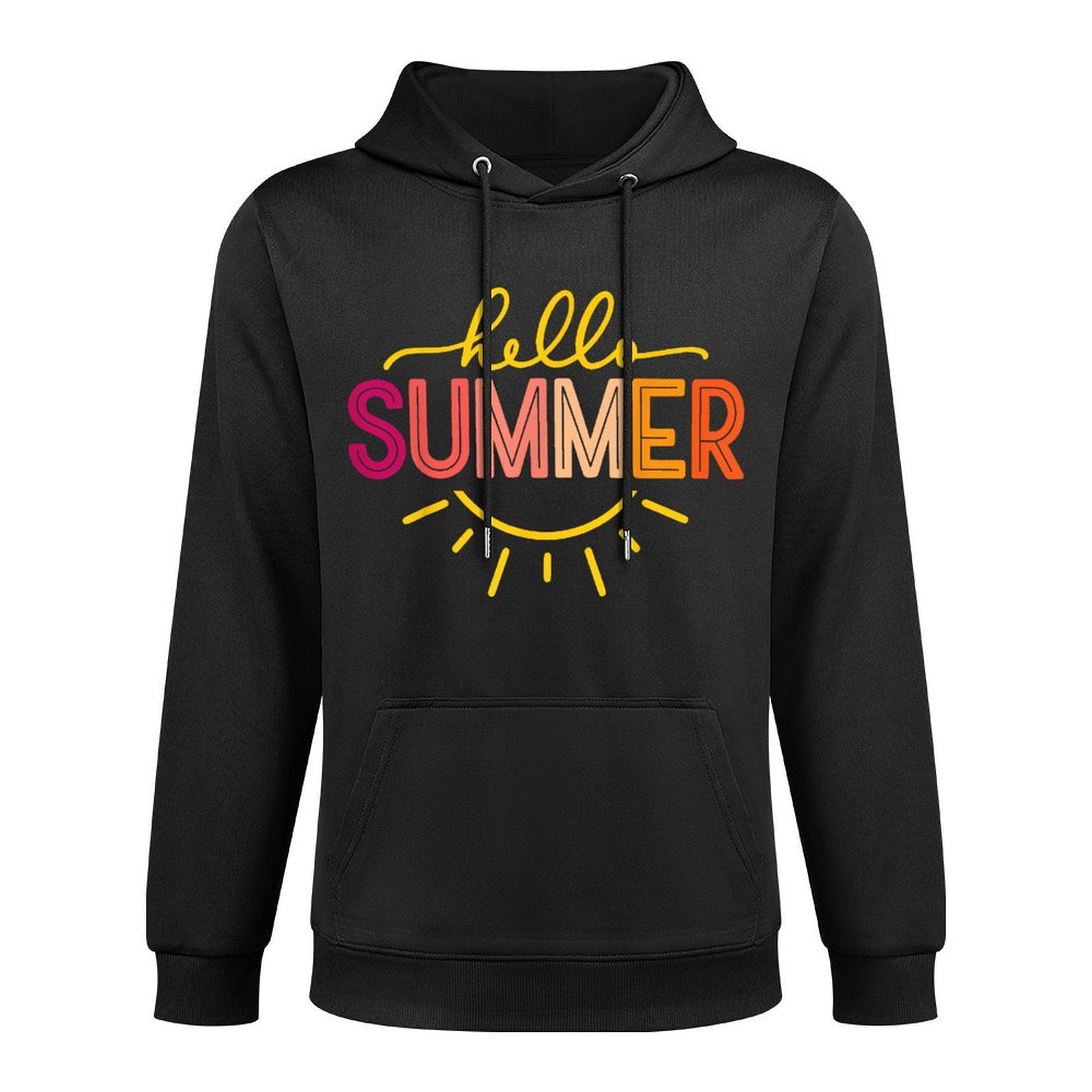 Hello Summer Cool Colorful Popsicle Graphic All-Day Comfort Hoodie