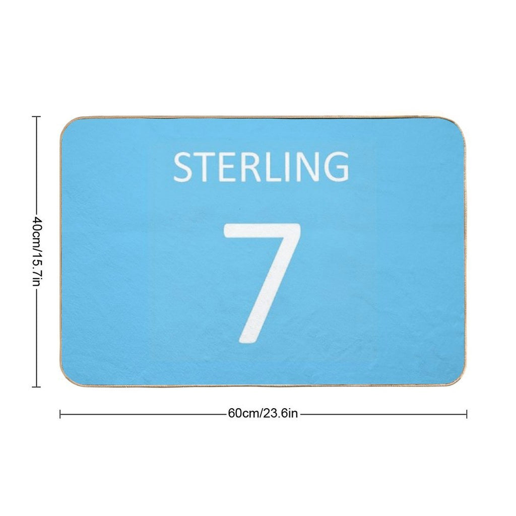 Raheem Sterling Manchester City  Stain-Proof Bath Mat