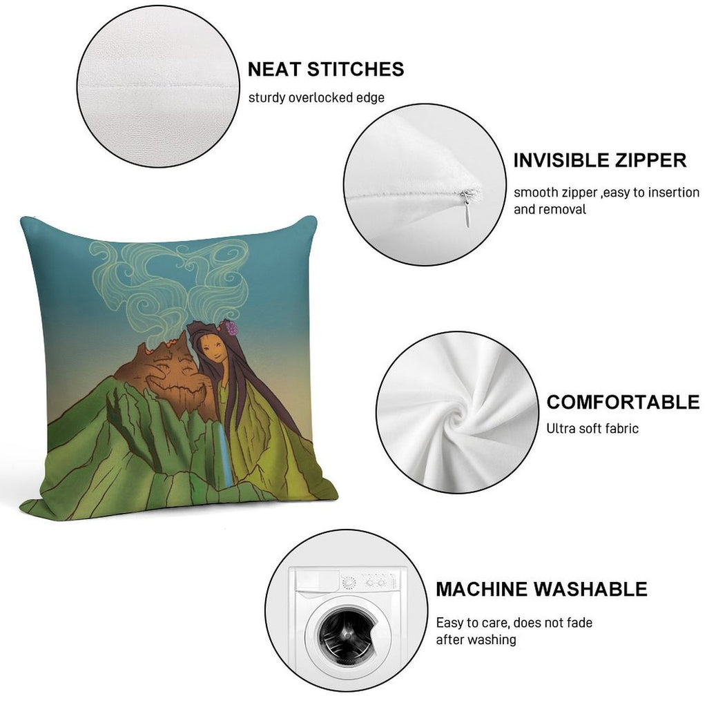 I Lava You! Soft Hidden Zipper Throw Pillow