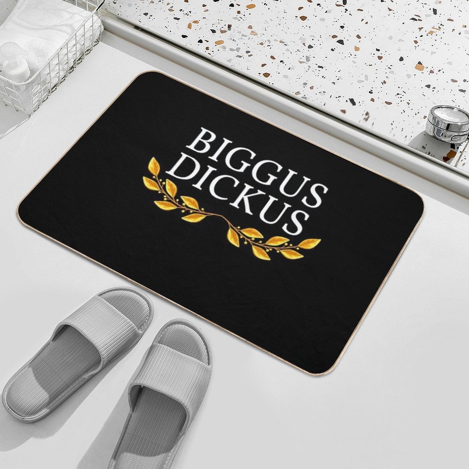 Biggus Dickus  Toxin-Free Bath Mat
