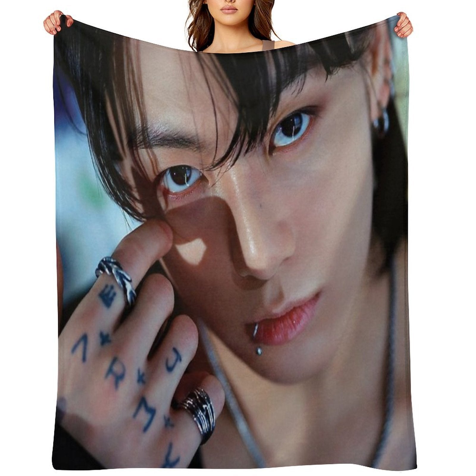 Jungkook Seven Machine-washable Throw Blanket