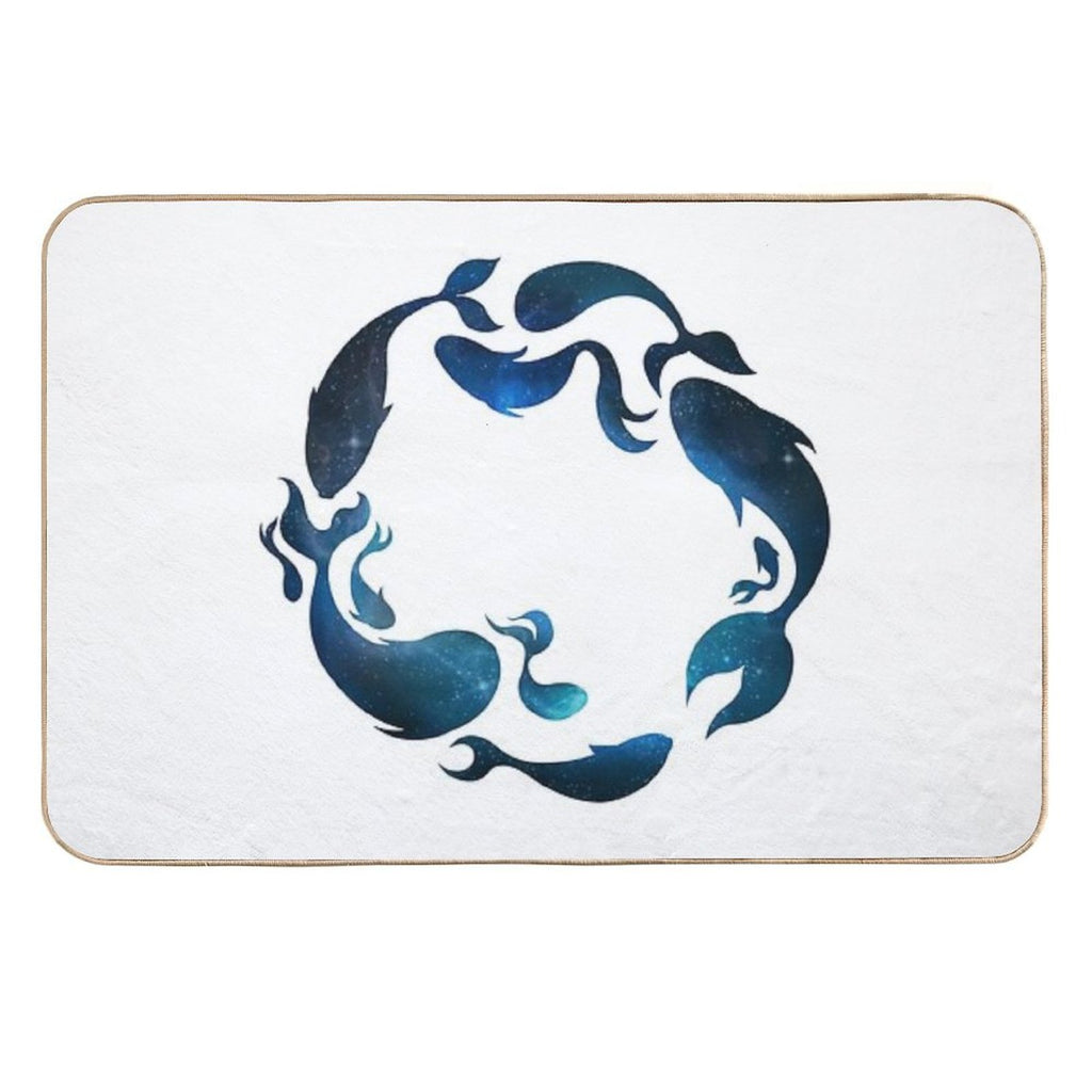 Aquatic Galaxy  Easy To Clean Bath Mat