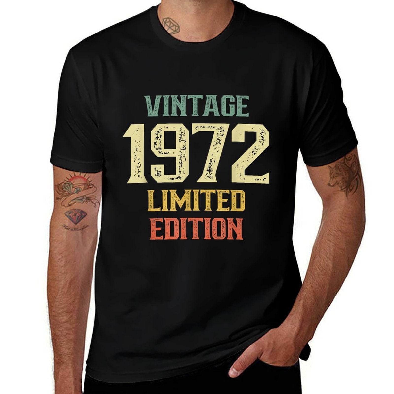 Vintage 1972 Limited Edition 50 Year Old Funny 50th Birthday  Vintage-inspired T-Shirt