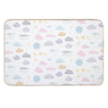 Colorful Clouds  Dirt-Trapping Bath Mat