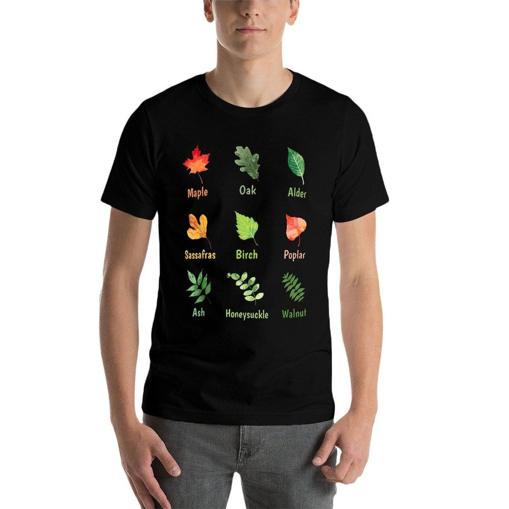 Oak Leaf Fall Leaves Autumn Garden Teacher  Tagless Design T-Shirt