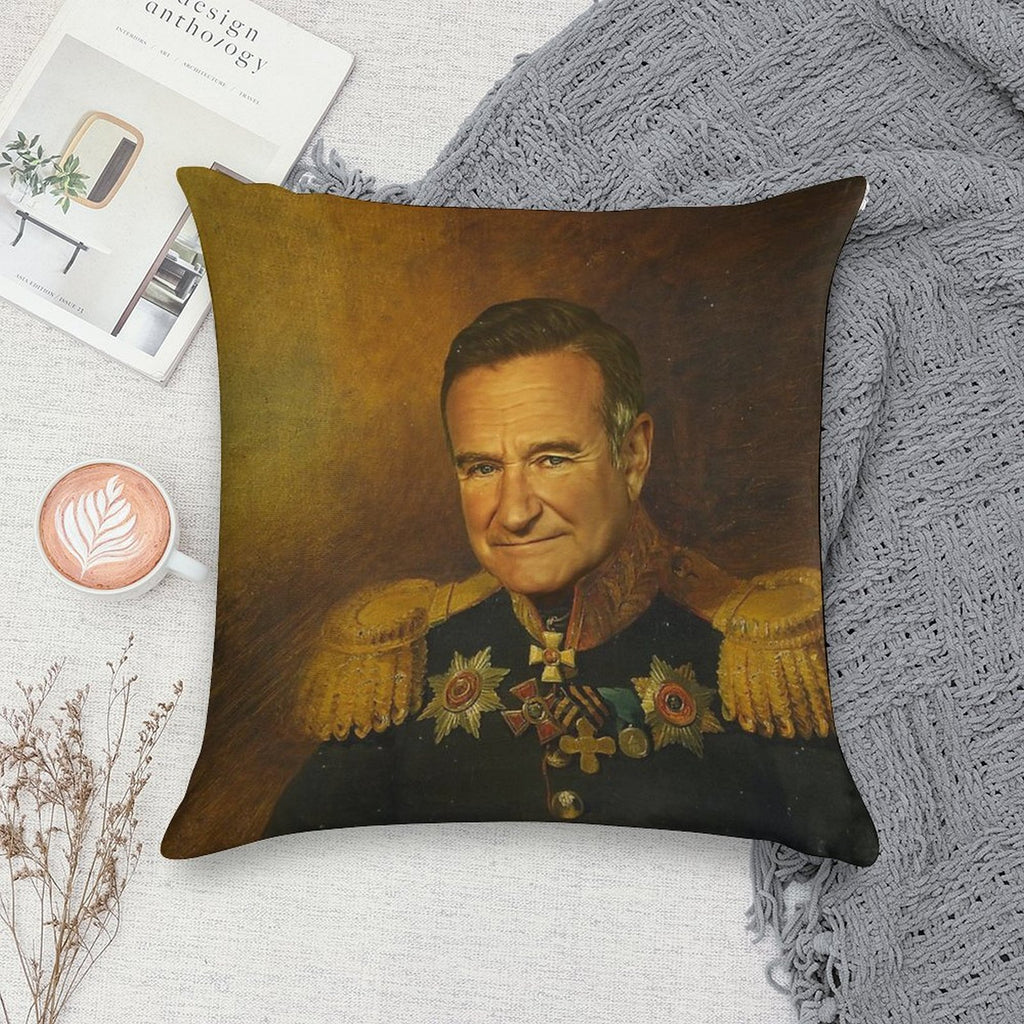 Robin Williams - Replaceface Soft Warmth Comfort Throw Pillow