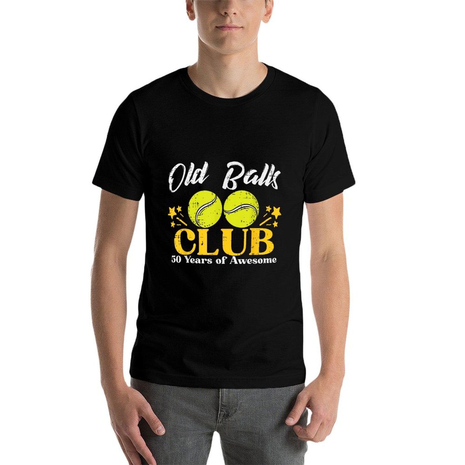 Old Balls Club Tennis 50 Years Awesome 50th Birthday Men  Breathable T-Shirt