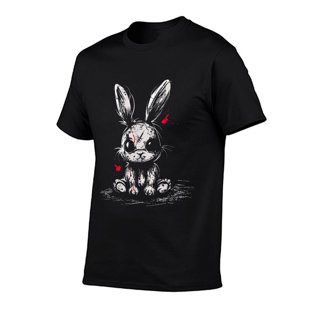 Evil Horror Bunny Rabbit Creepy Cute Alt Goth Grunge Demon  Fade-proof Color T-Shirt