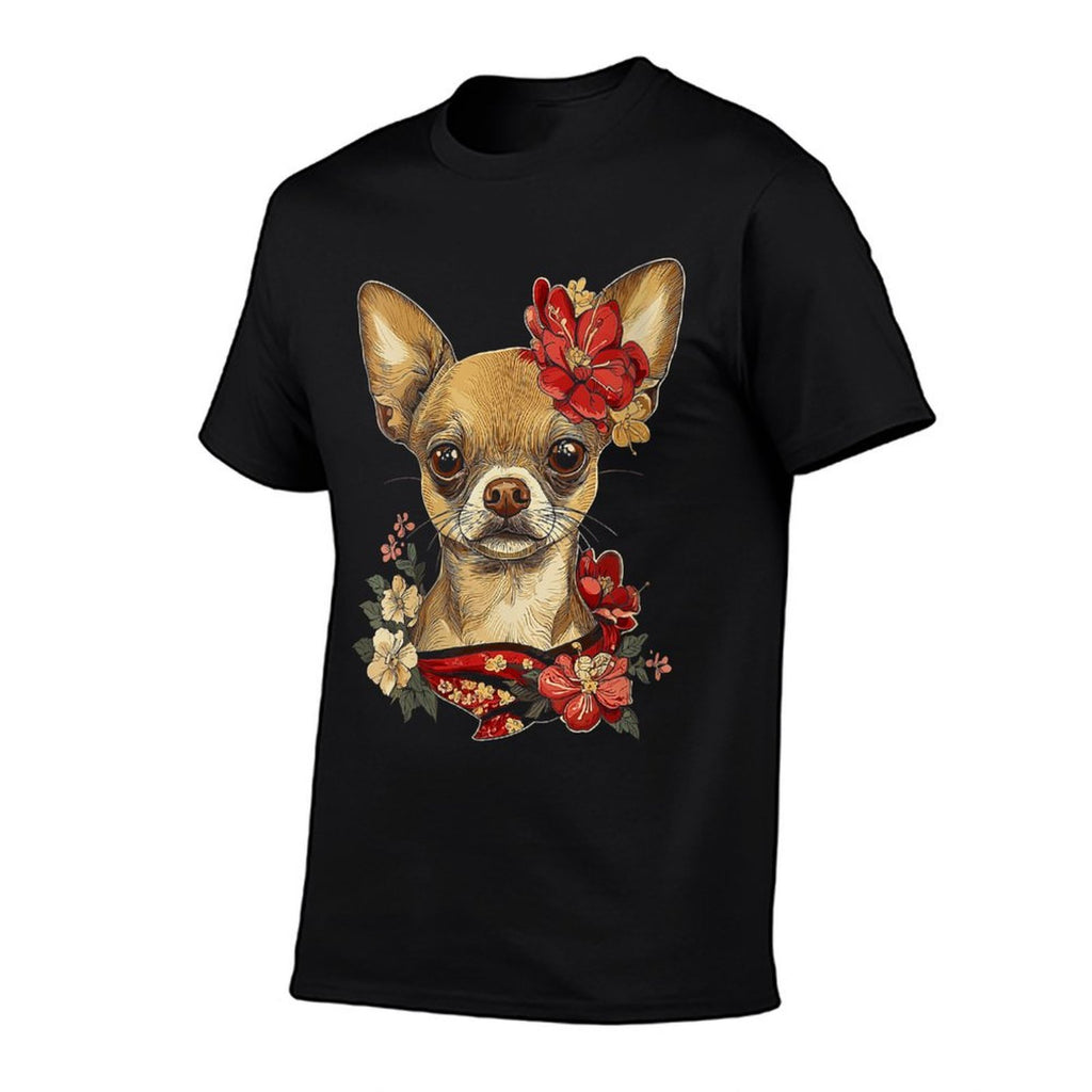 Womens Chihuahua Princess Anime  Polyester Blend T-Shirt
