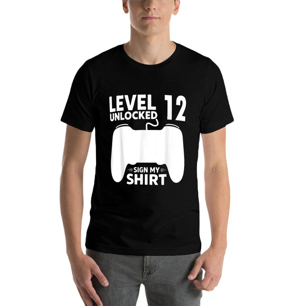 12 Year Old BDay Decorations 12yr 12th Birthday Sign My  Eco-friendly Material T-Shirt