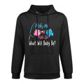 Fish-he Or Fish-she Pregnancy Announcement Fishing Lover Cotton-Polyester Blend Hoodie