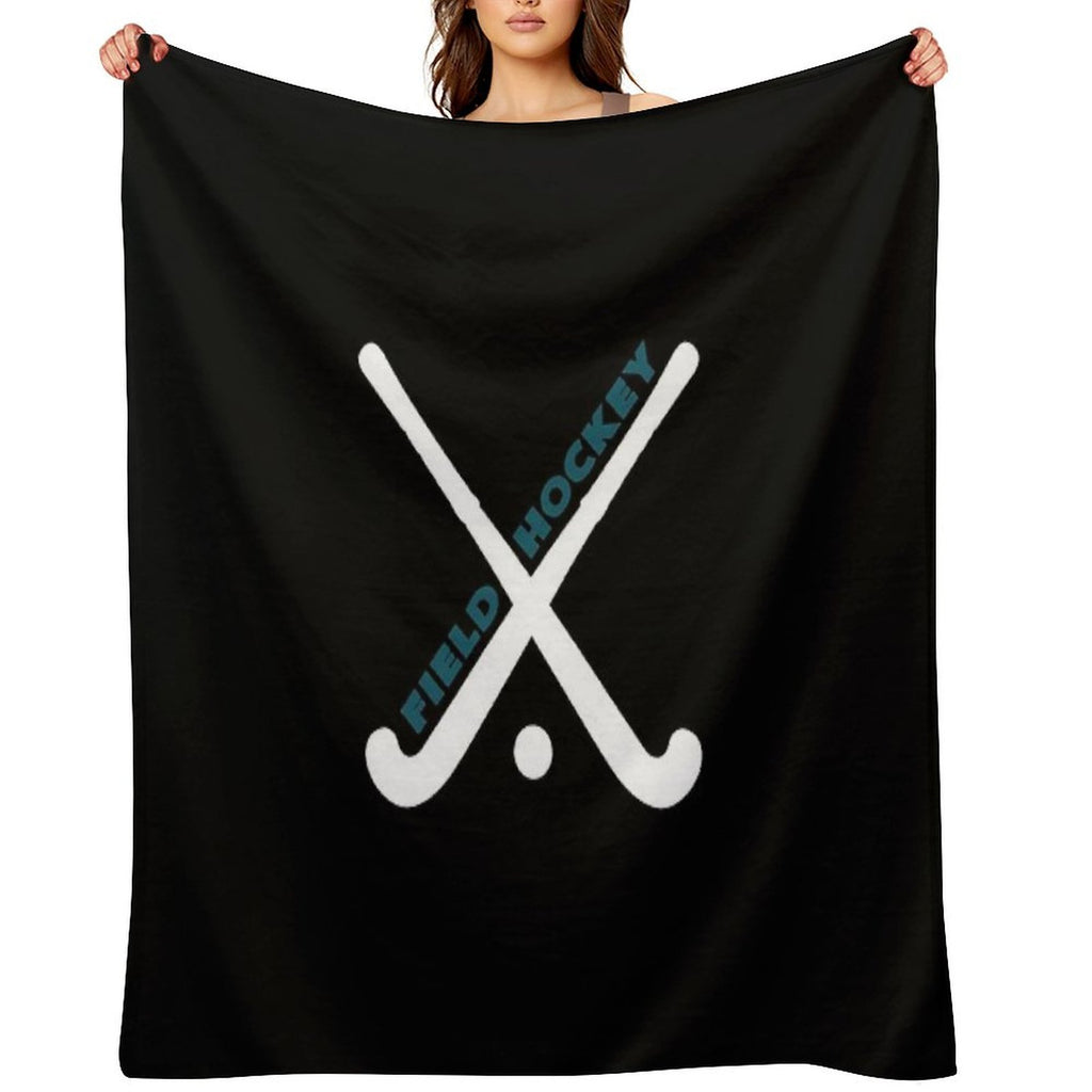 Field Hockey Gift-ready Throw Blanket