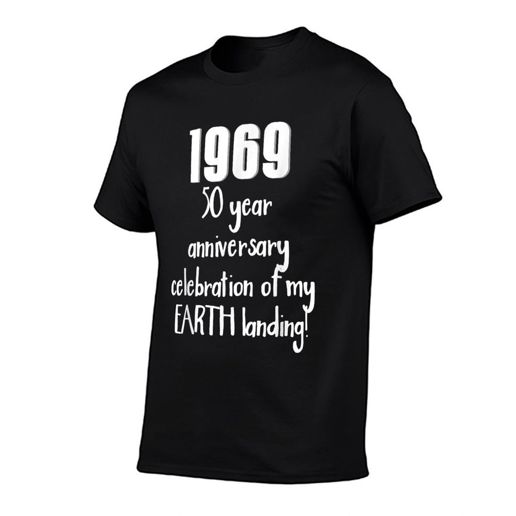 Funny 1969 Moon Landing 50th Birthday Novelty Joke  Trendy Pattern T-Shirt