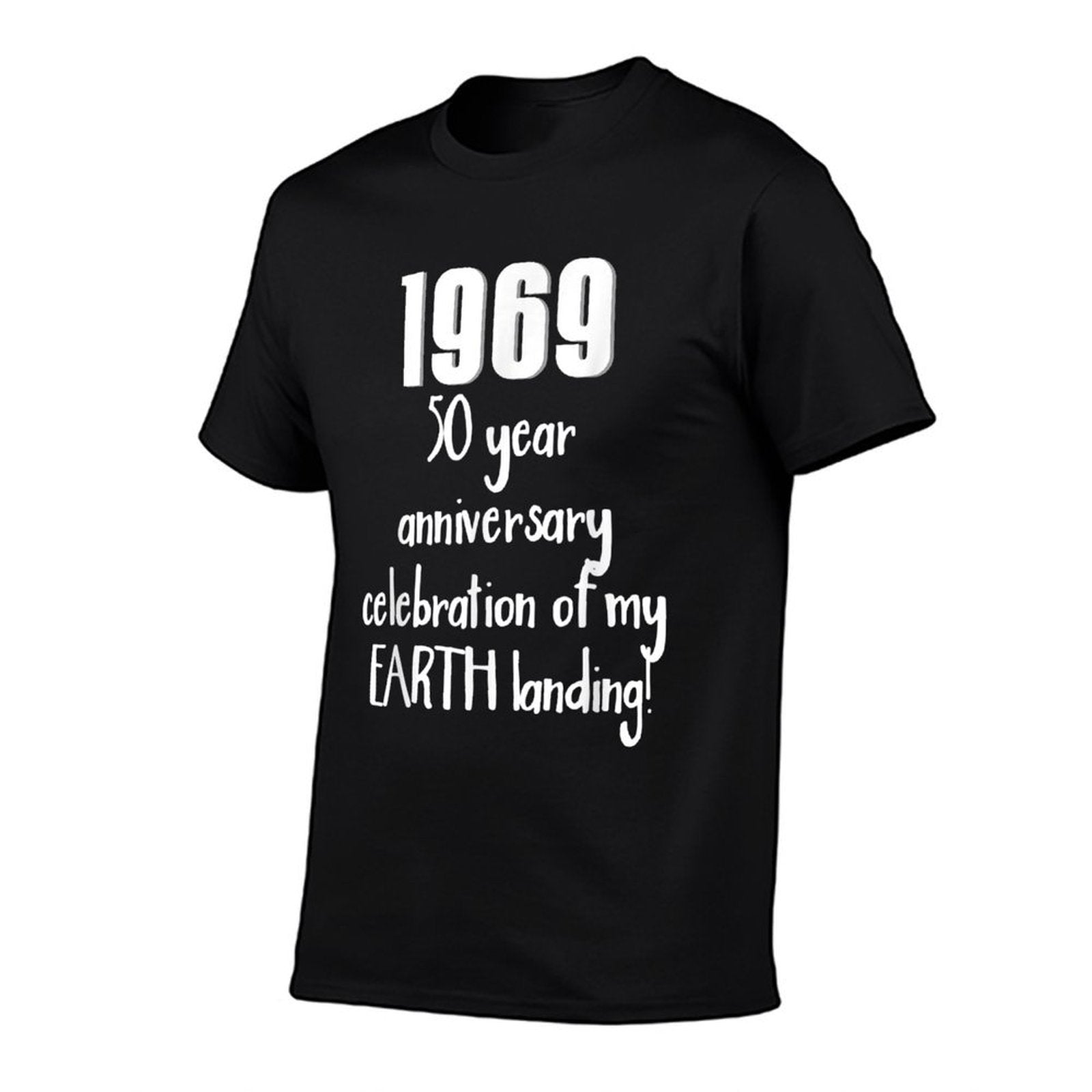 Funny 1969 Moon Landing 50th Birthday Novelty Joke  Trendy Pattern T-Shirt