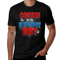 COUSIN Of The Birthday Boy Costume Spider Web Spider Lover  Polyester Blend T-Shirt
