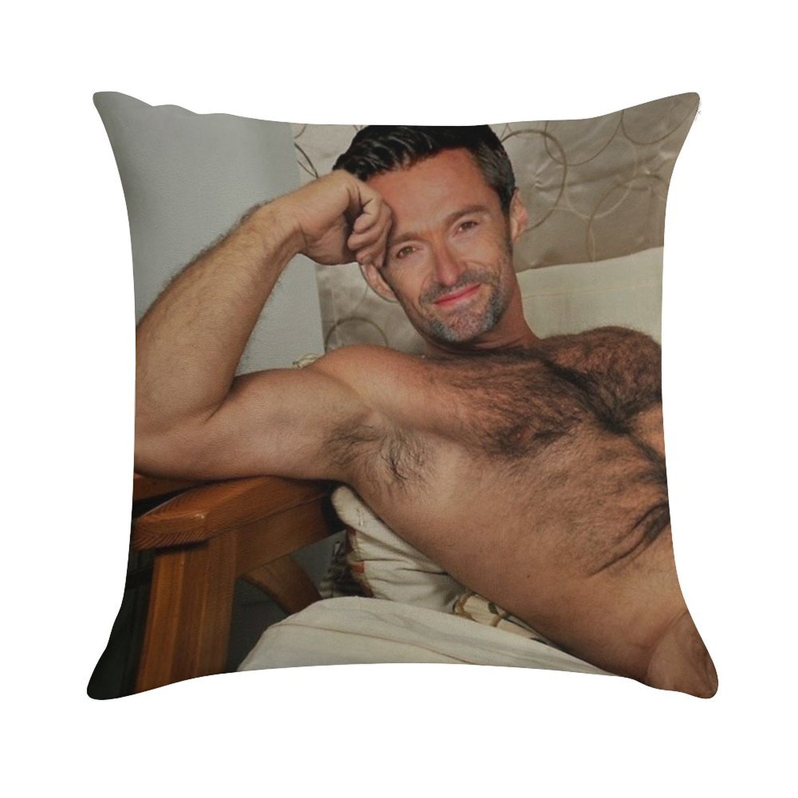 Hugh Jackman Awesome Soft Style Accent Throw Pillow