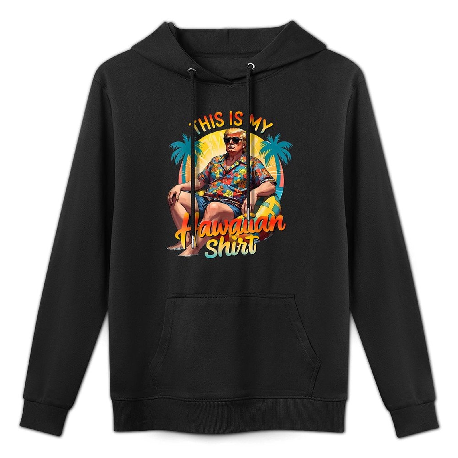 Trump 2024 This My Hawaiian Luau Costume Party Hawaii Unisex Design Hoodie