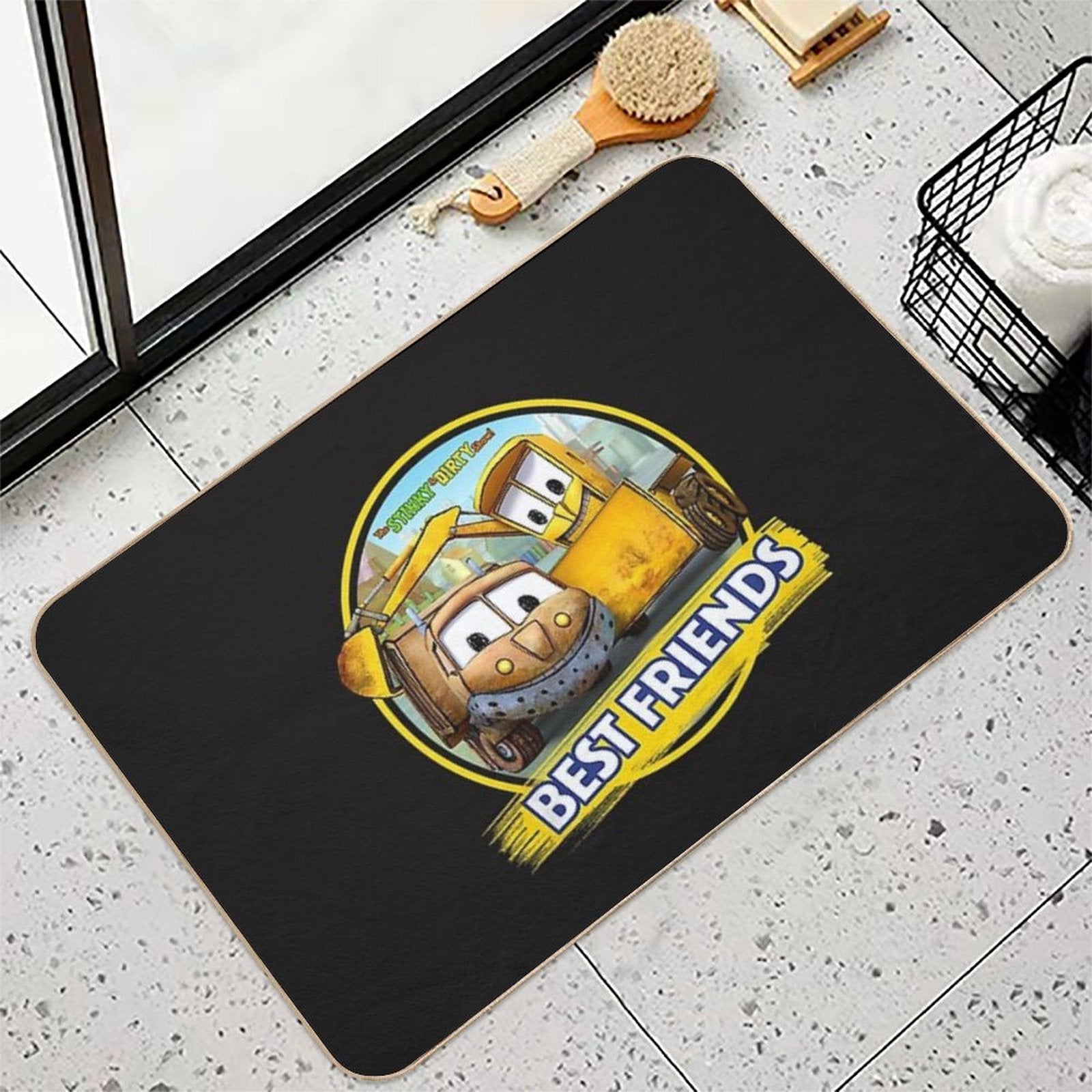 Kids The Stinky And Dirty Show - Best Friends  Fade-Resistant Bath Mat