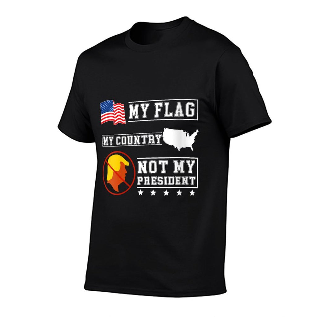 Womens My My Country Not My President USA Map American  Stretchy T-Shirt