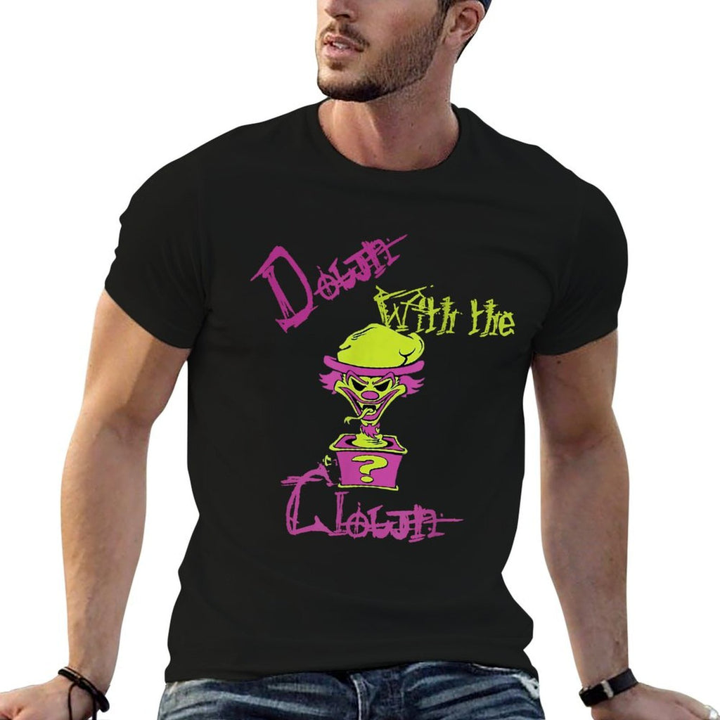 Cool Unique Down With The Clown ICP Design Mens Black Cartoon  Durable T-Shirt