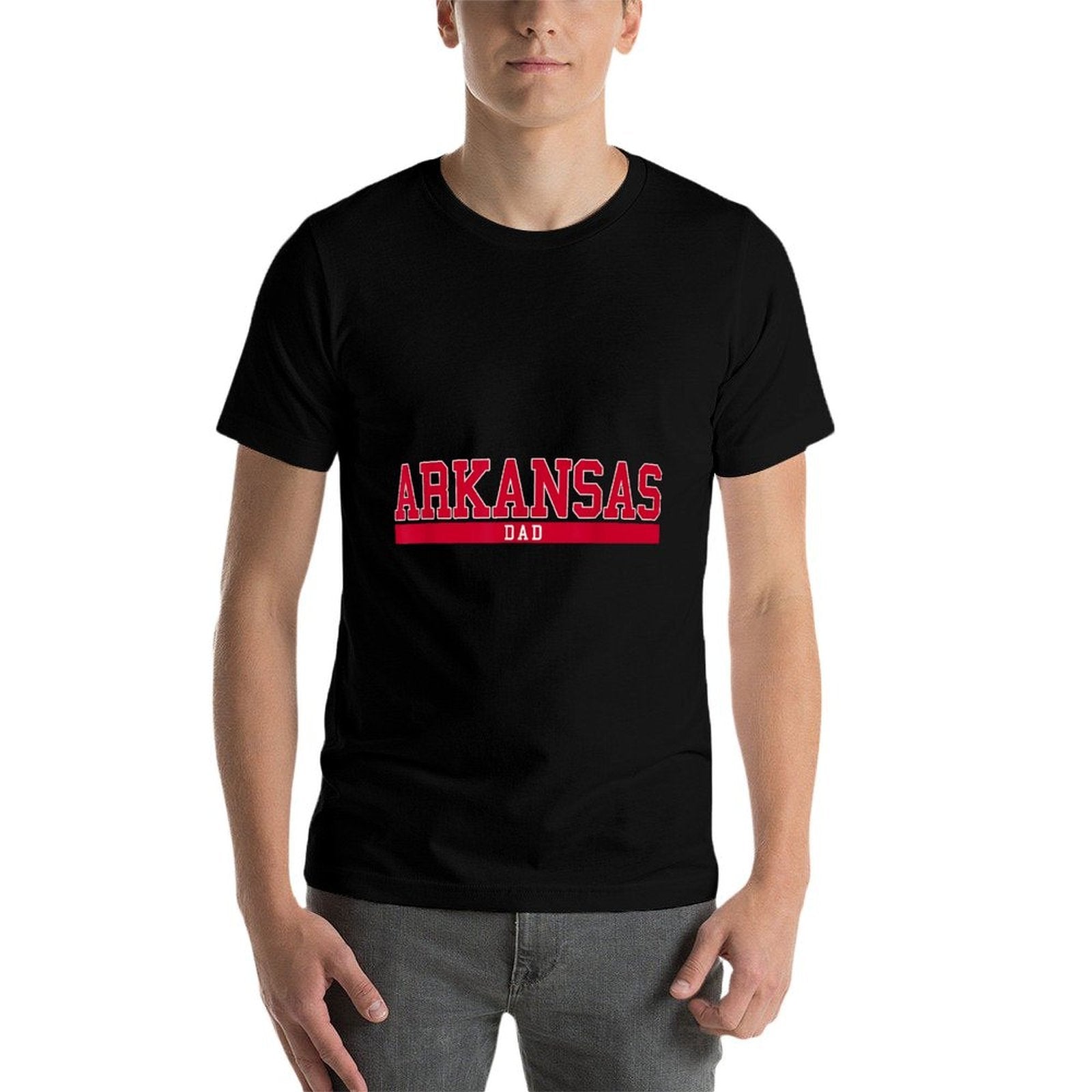Mens Arkansas State Dad Sports  Versatile T-Shirt