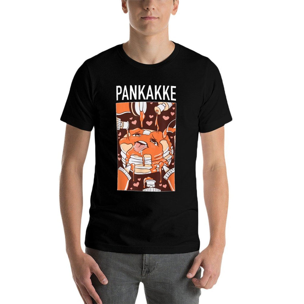 PANKAKKE Anime Funny Pancake Cute Anime, Foodie Lovers  Wrinkle-resistant T-Shirt