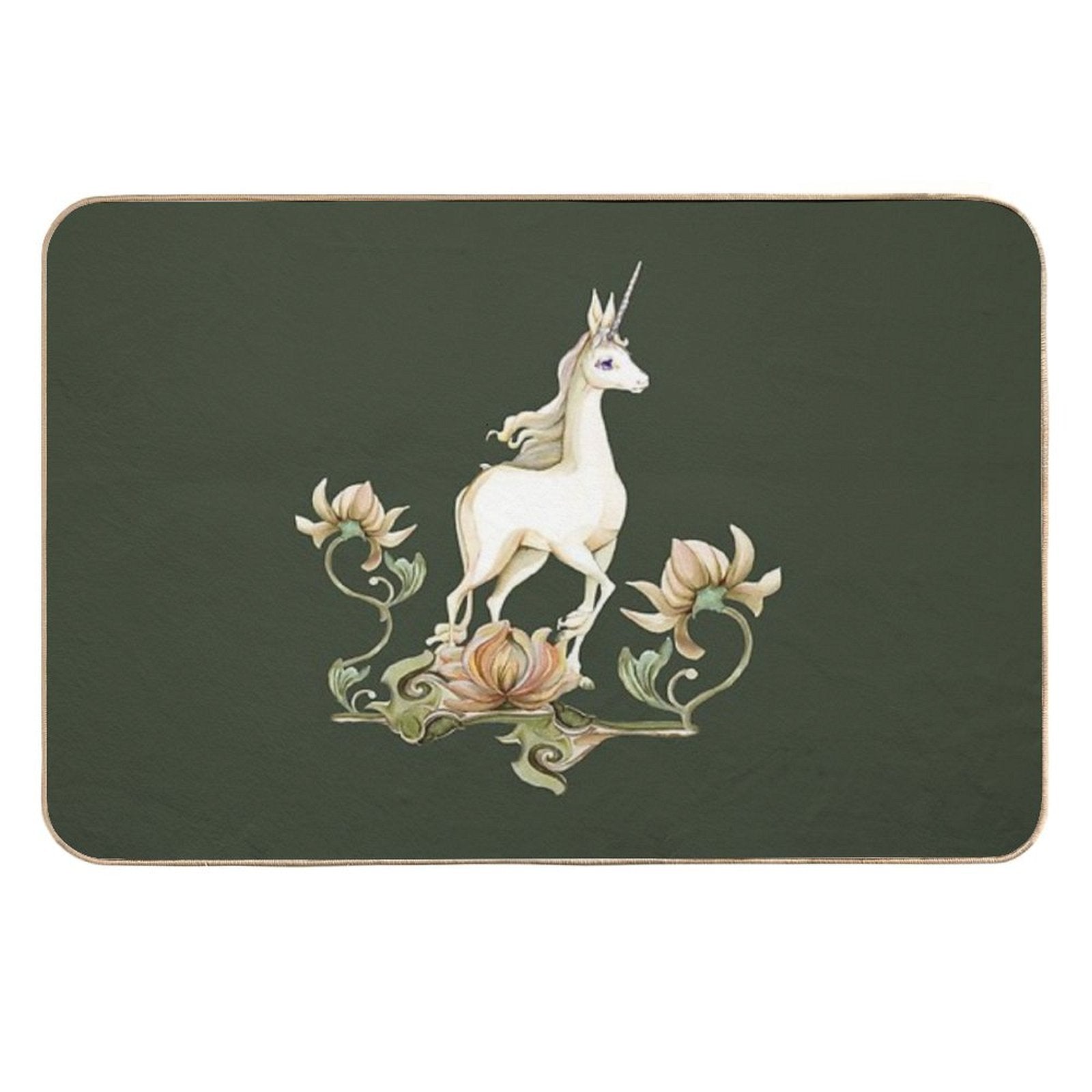 Last Unicorn - Flower Garden  Anti-Trip Bath Mat