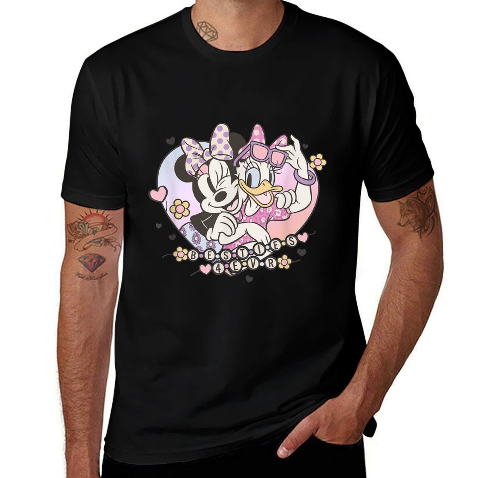 Disney Mickey And Friends Besties 4 Ever Minnie And Daisy  Lightweight T-Shirt