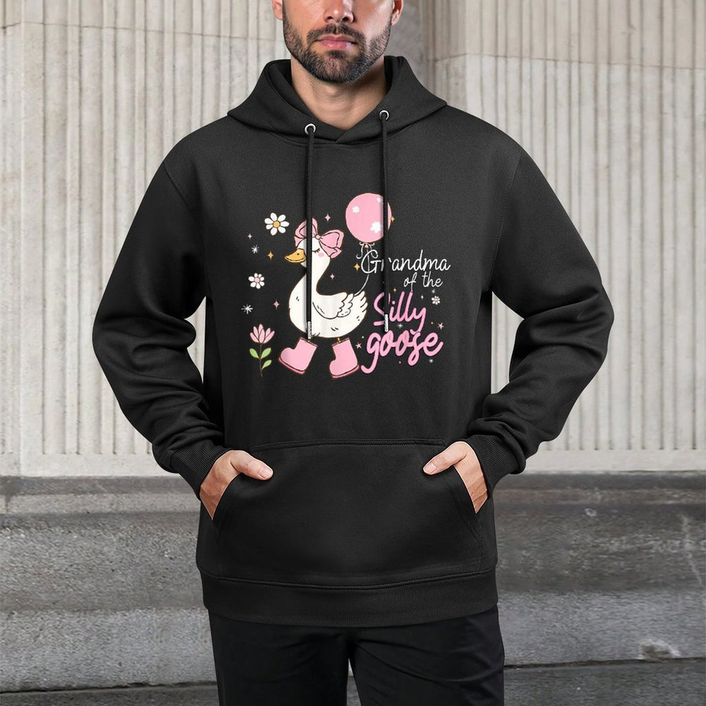 Grandma of The Silly Goose 1st Birthday Family Matching Relaxed Fit Hoodie