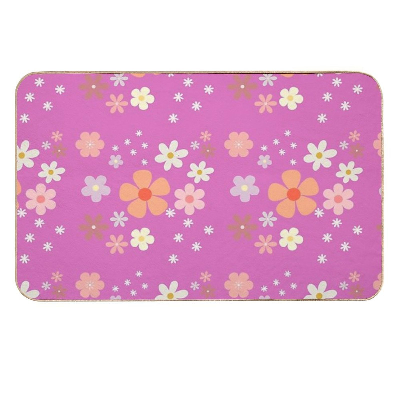 Wallpaper Frenzy Flower Power  Pet-Safe Bath Mat