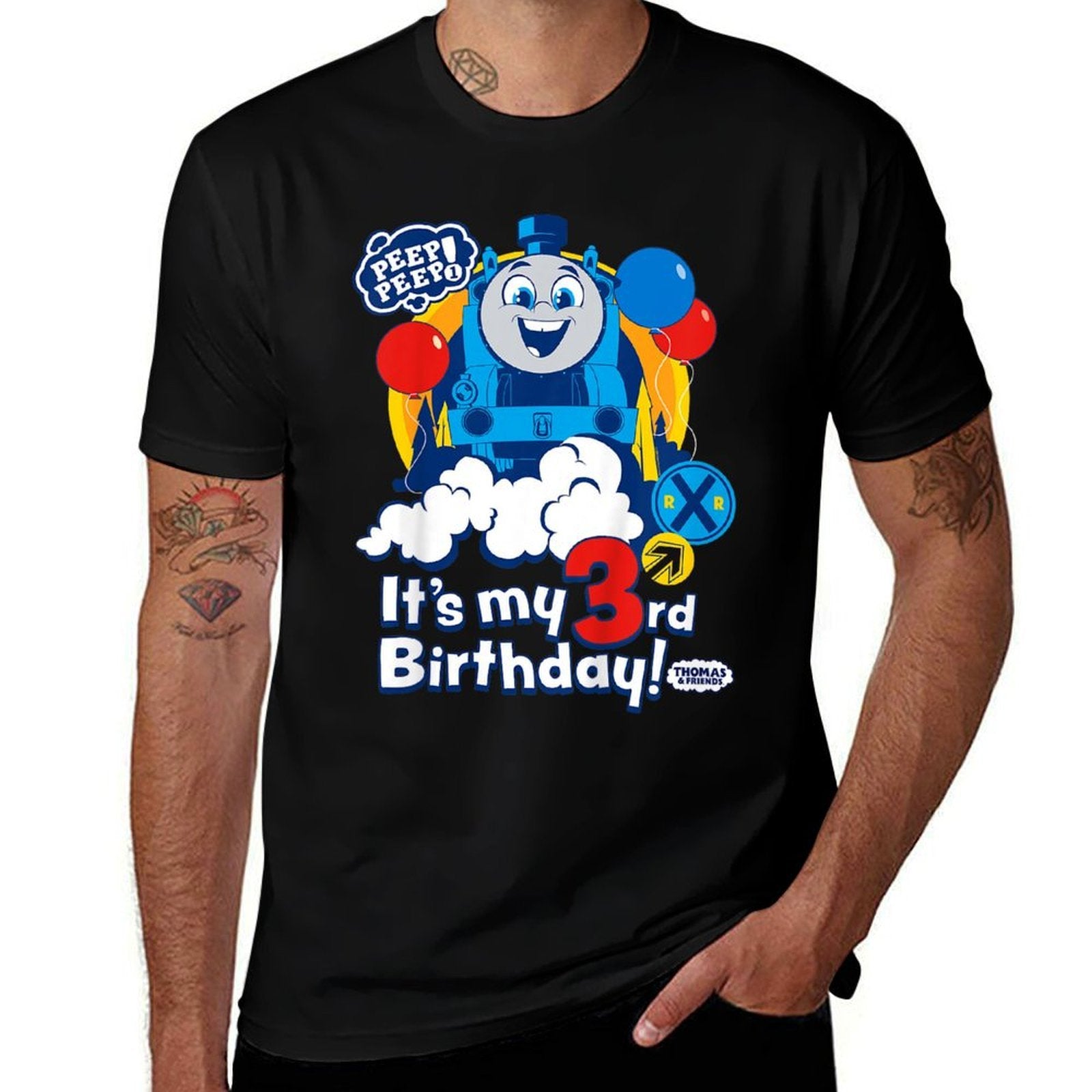 Kids Thomas & Friends - It's My 3rd Birthday!  Tagless Design T-Shirt