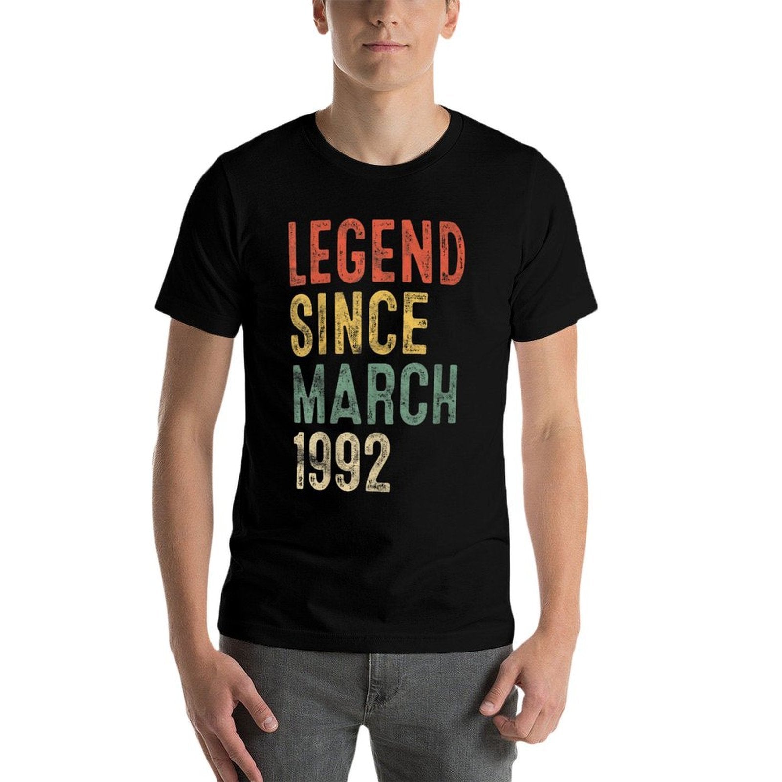 30 Year Old Gifts Legend Since March 1992 30th Birthday  Eco-friendly Material T-Shirt