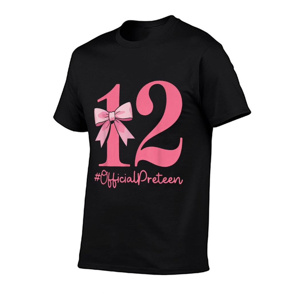 12 Official Pre-Teen 12th Birthday Girl 12 Year Old  Trendy Pattern T-Shirt