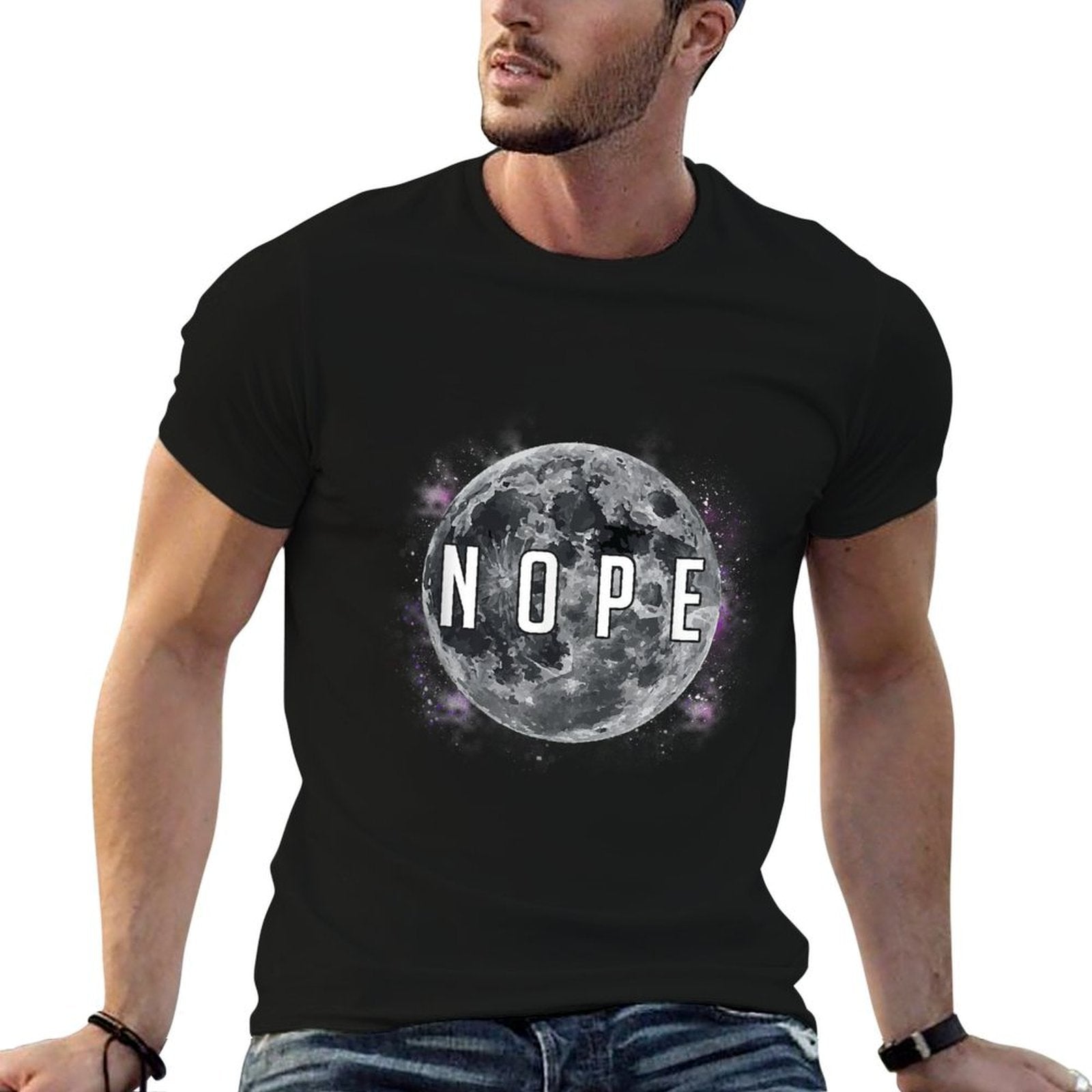 Fake Moon Landing Graphic Art - Nope Fake News Conspiracy  Odor-resistant T-Shirt